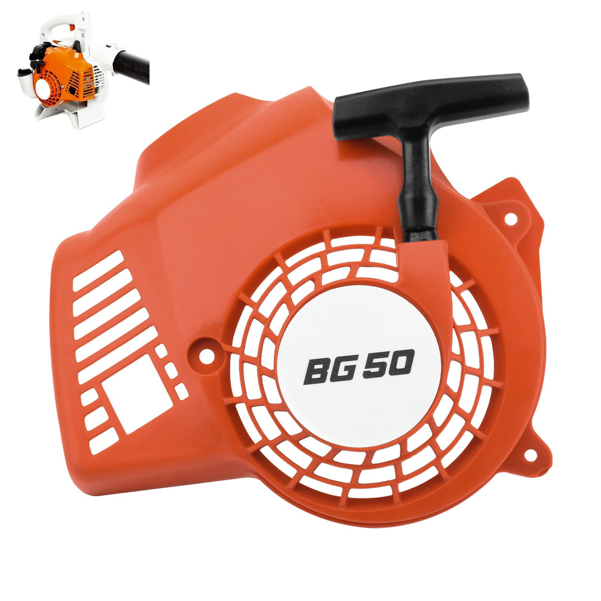 MOWZXL recoil pull start 4229 080 2107 shows robust construction for long life.