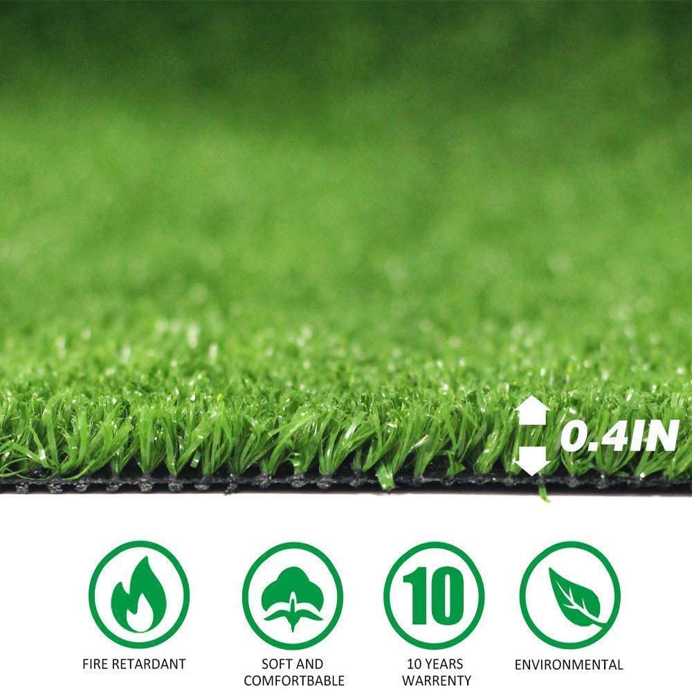 Moxie Direct artificial grass turf 4-tone blades closeup; natural look and soft feel.