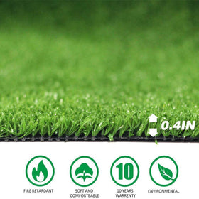 Moxie Direct artificial grass turf 4-tone blades closeup; natural look and soft feel.