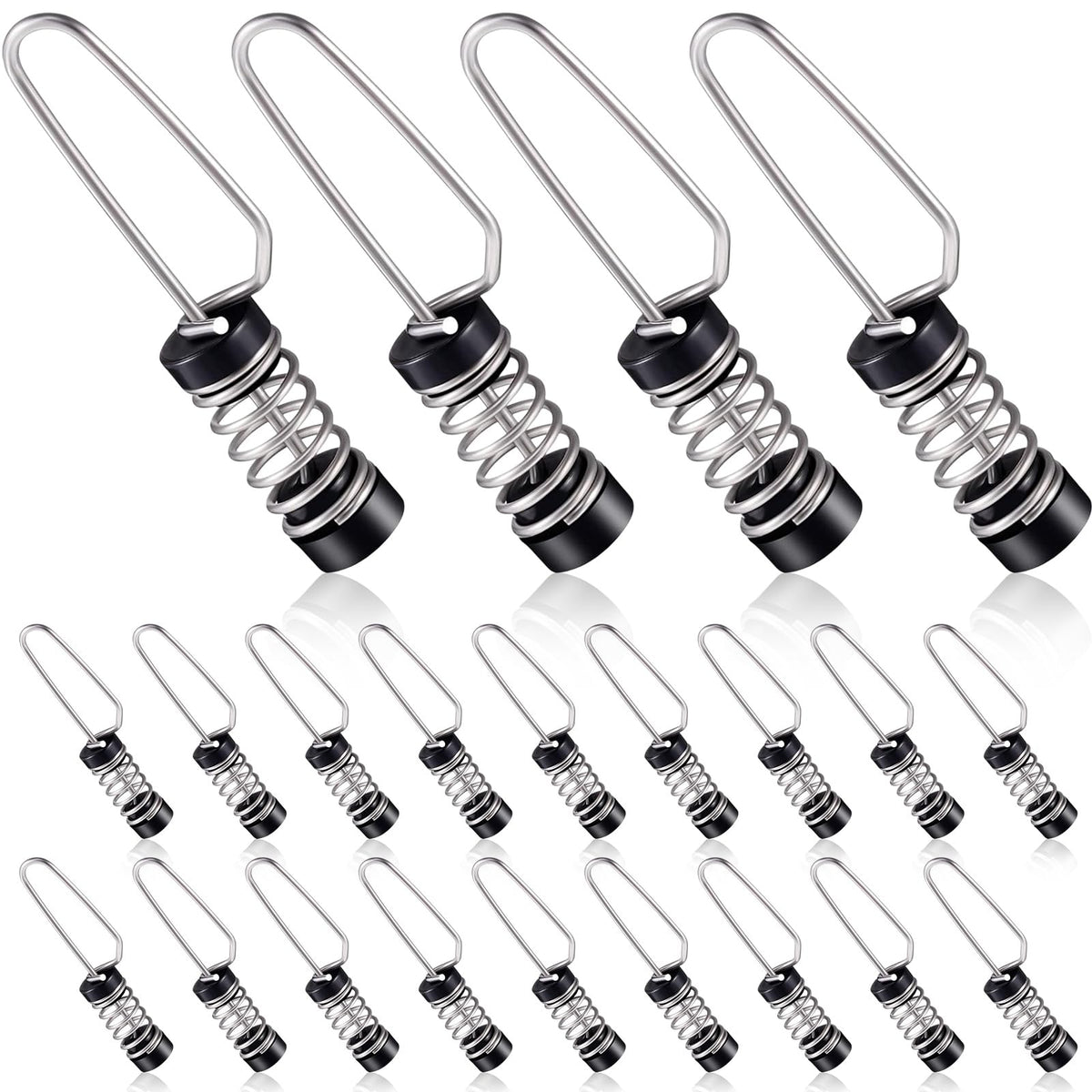 Moxweyeni boat flag clips in stainless steel resist saltwater corrosion.