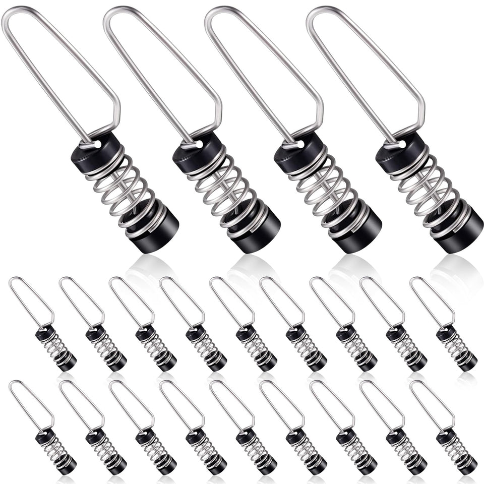 Moxweyeni boat flag clips in stainless steel resist saltwater corrosion.