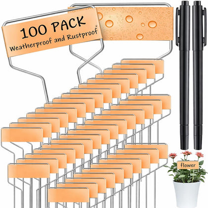 Moxweyeni copper garden tags with 6-inch stakes for clear plant labeling