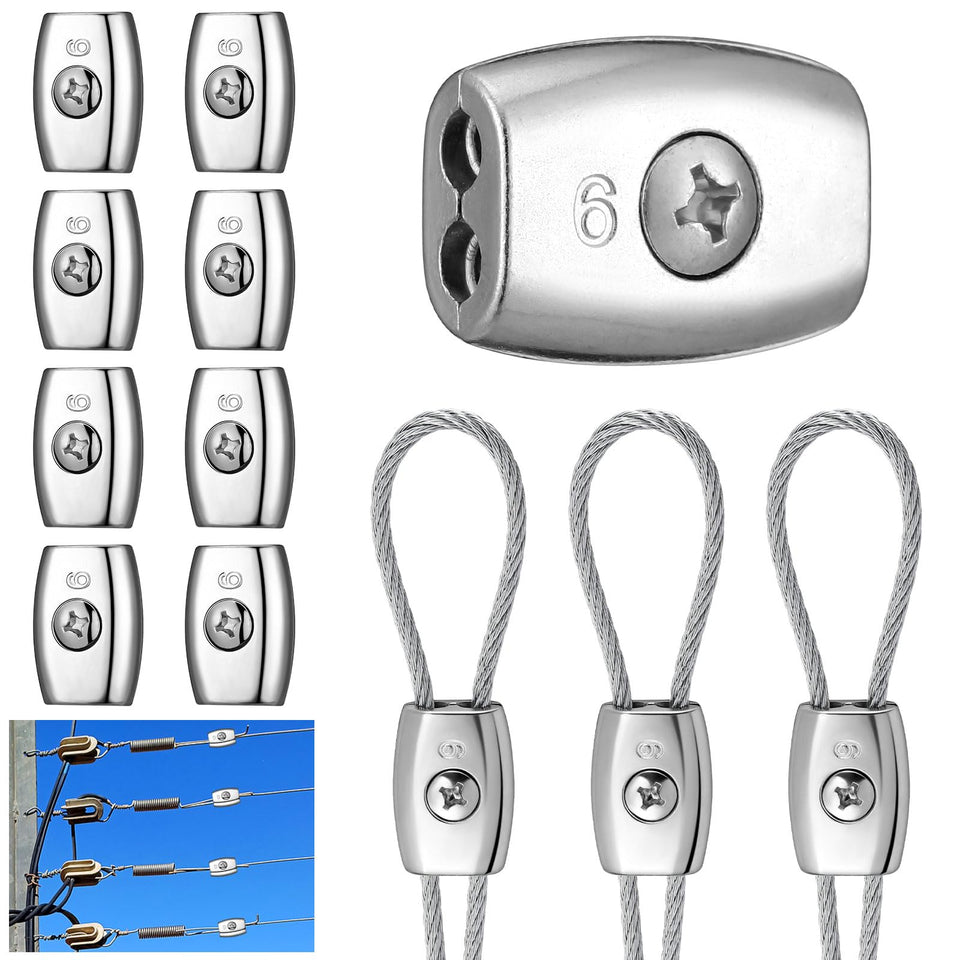 Moxweyeni electric rope connectors box for quick heavy-duty fence repairs