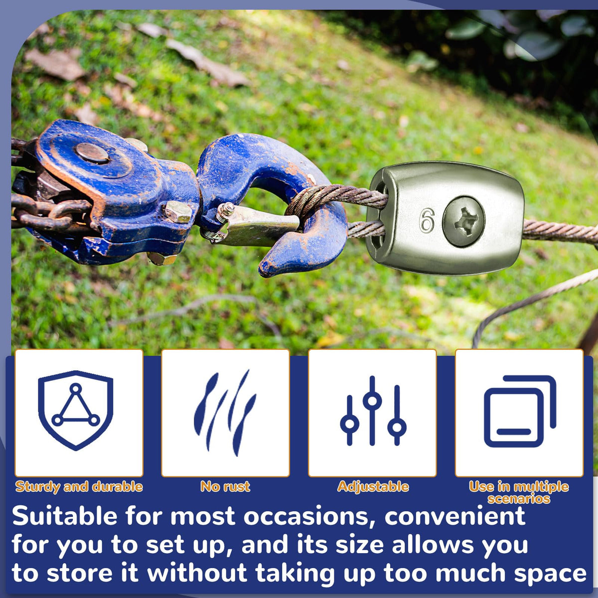 Moxweyeni fence connectors used in fence assembly for secure ties