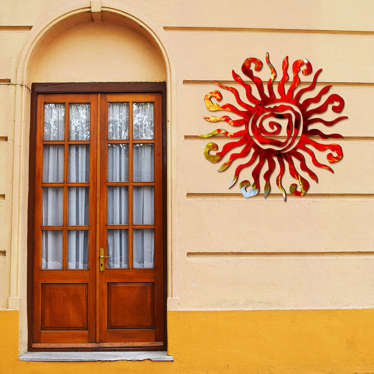Moxweyeni gift-ready sun wall art makes a cheerful, stylish present
