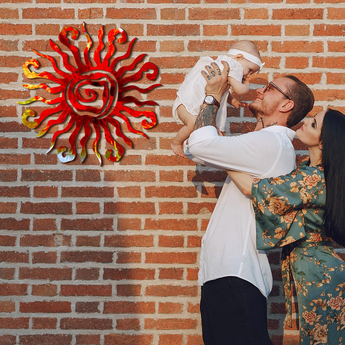 Moxweyeni 11.8 inch sun wall art offers a striking focal point for walls