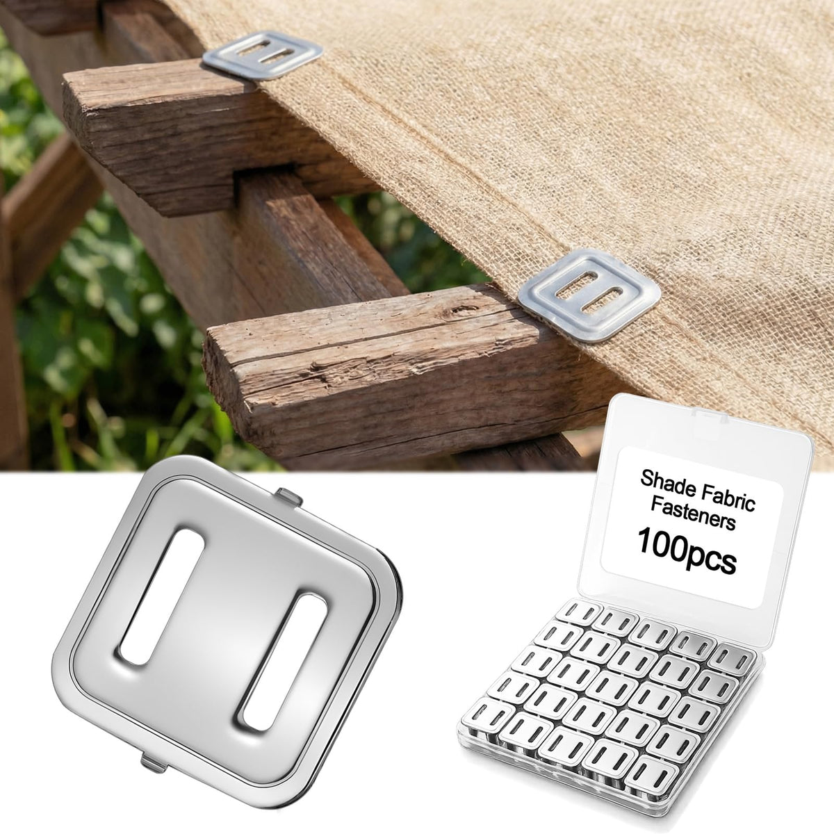 Moxweyeni soft-timber shade clip attaches shade fabric to wood frames