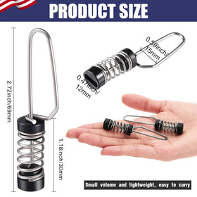 Moxweyeni spring-loaded flag clip for quick, secure attachment at sea