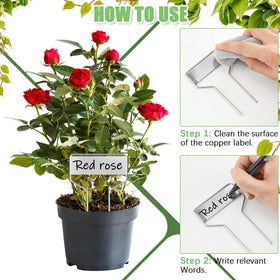 Moxweyeni waterproof garden labels endure rain and outdoor use in gardens.