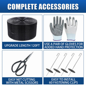 Moyios 80 fastener clips included for secure installation