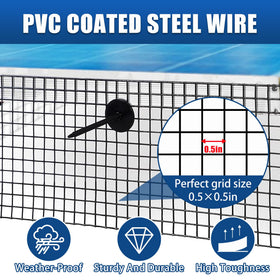 Moyios durable galvanized steel mesh with black coating in outdoor setting