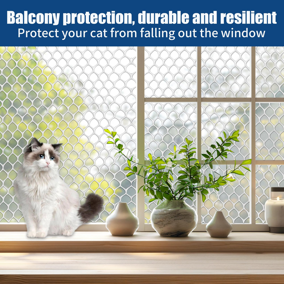 Moyios easy-cutting plastic mesh adapts to custom garden and craft projects.