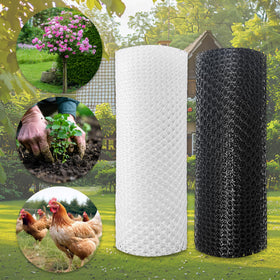 Moyios floral mesh supports climbing plants and delicate garden arrangements.