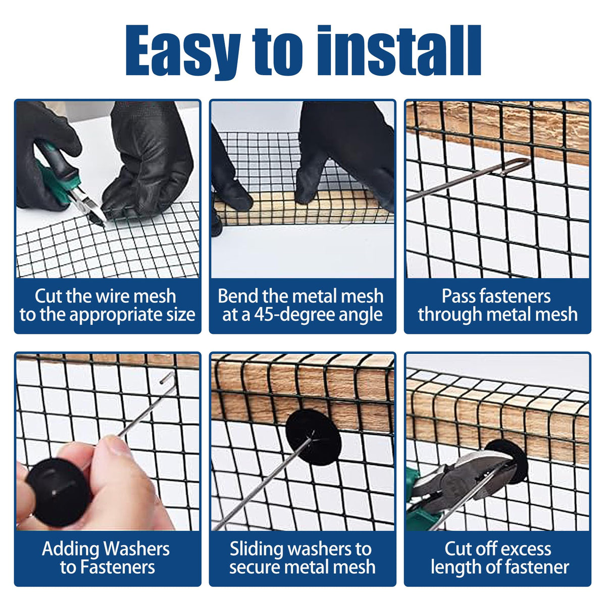 Moyios galvanized steel mesh with black PVC finish blends on roof