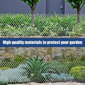 Moyios garden fencing mesh provides a breathable barrier for plants and flowers.