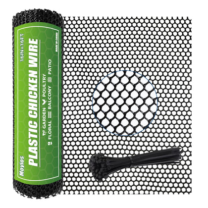 Moyios heavy-duty mesh roll for outdoor fencing provides durable poultry protection.