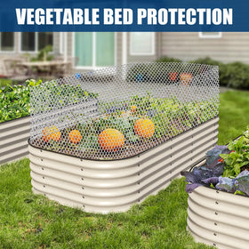 Moyios visible edge white mesh; enhances garden aesthetics.