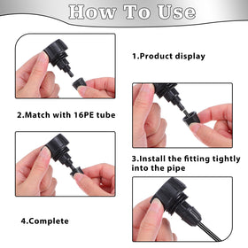 Mozeat Lens garden hose adapter quick-connect simplifies irrigation fixture installation