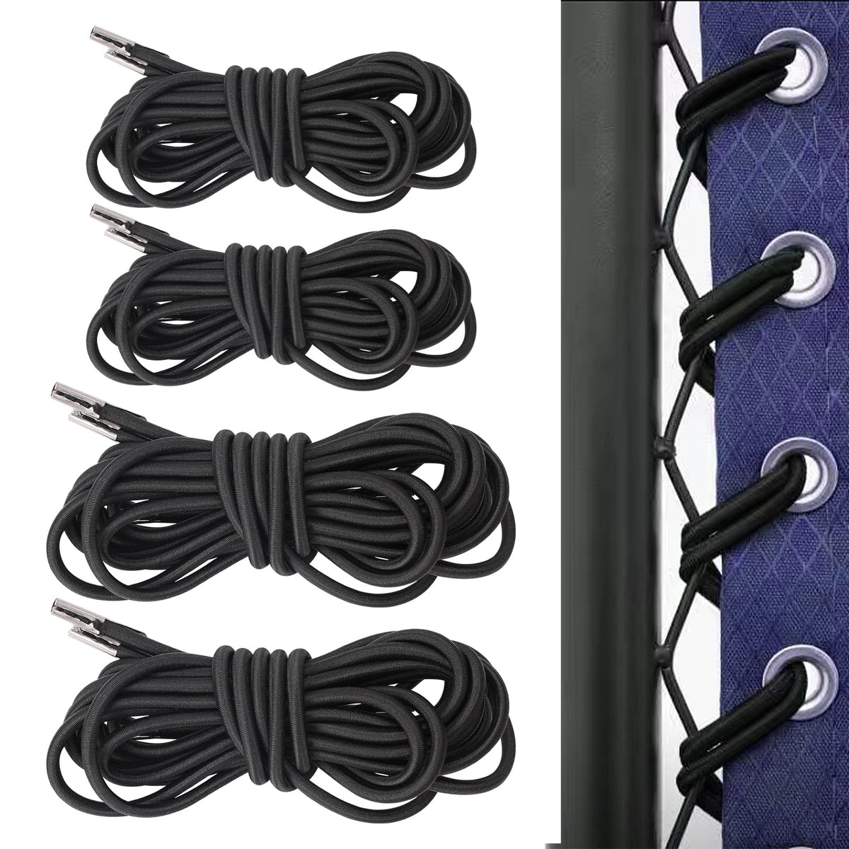 Mozeat Lens gravity chair cords 94in for durable outdoor use