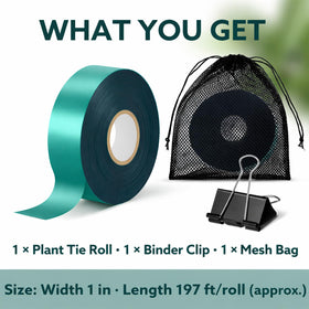 MOZZPAD plant tie tape wrapped around tomato vines for gentle growth guidance.