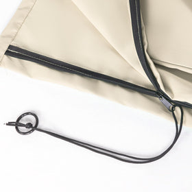 MPL Shade beige umbrella cover complements garden and patio decor