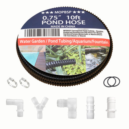 MPOBSP corrugated pond tubing outer view demonstrates flexible design for ponds and fountains.