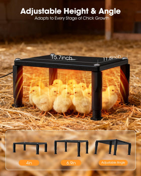 MQAAUP 120W radiant heat panel delivers quick warmth on cold days.