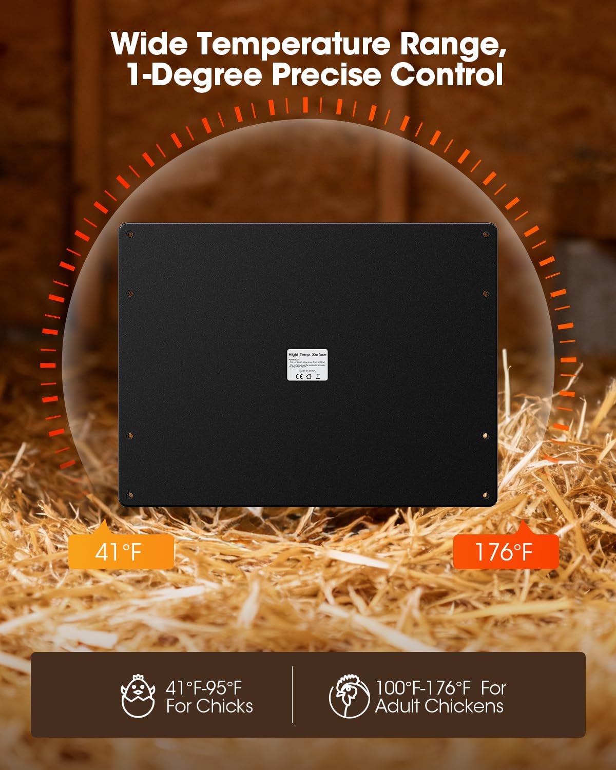 MQAAUP wall-mount option saves space in small coops.