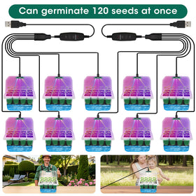 MQHUAYU 10-pack seed starter kit ready for batch planting and early garden starts
