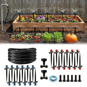 MQHUAYU drip irrigation kit: quick, tool-free assembly for easy garden setup