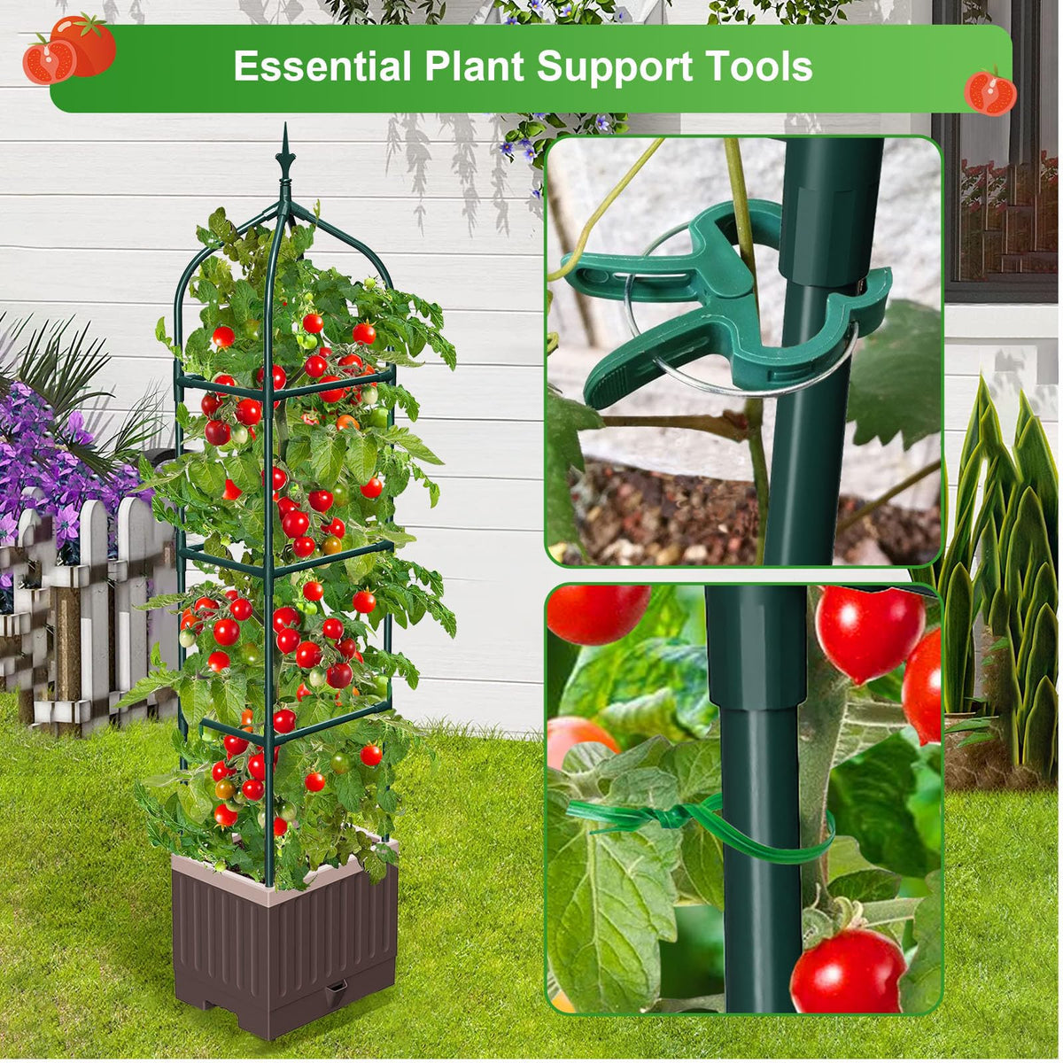 MQHUAYU adjustable height with four layers adapts to plant growth.