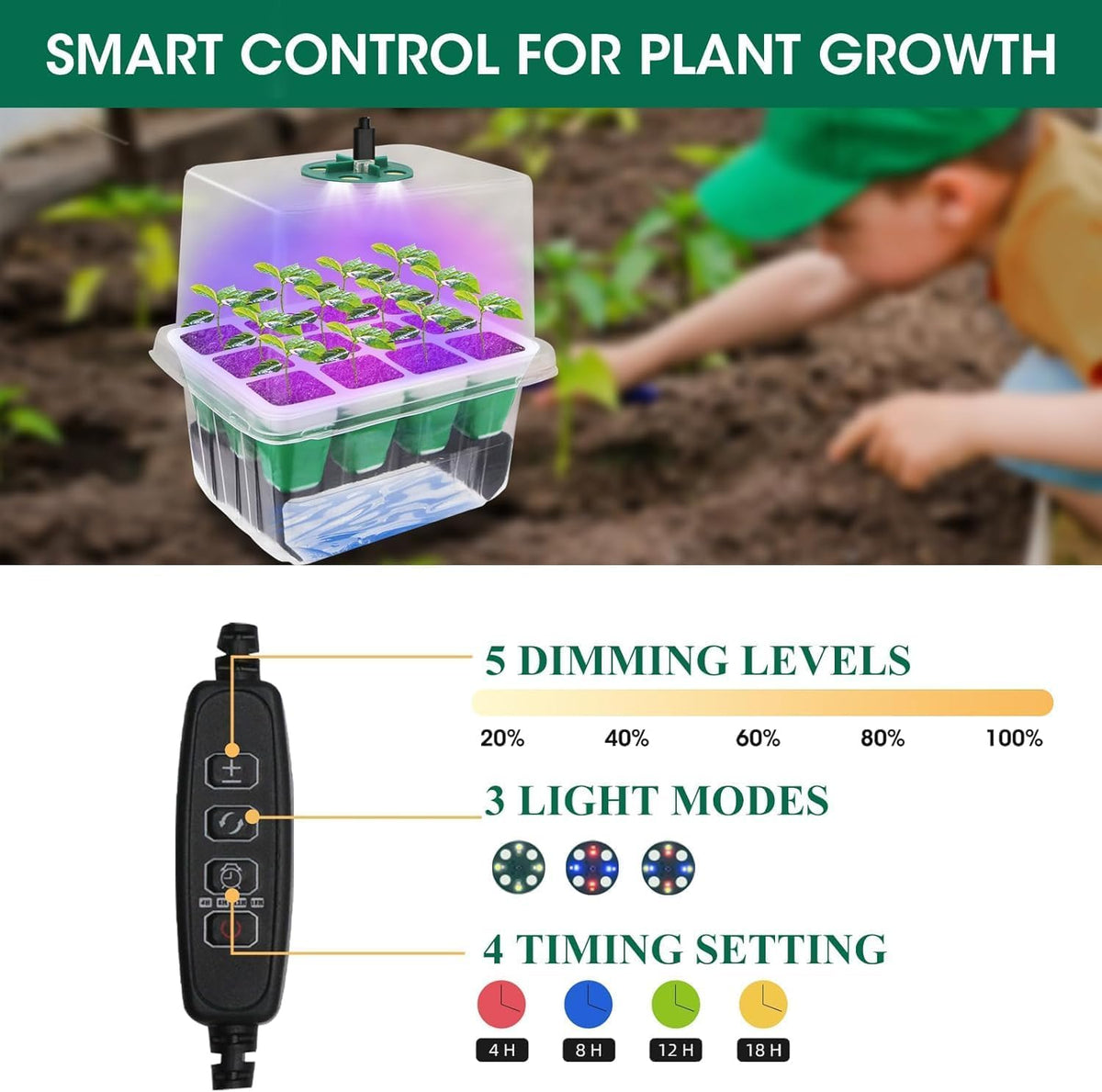 MQHUAYU adjustable humidity dome vent optimizes airflow around seedlings for consistent growth