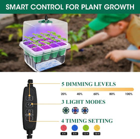 MQHUAYU adjustable humidity dome vent optimizes airflow around seedlings for consistent growth