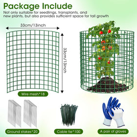 MQHUAYU round cage provides easy, tool-free setup for quick garden protection