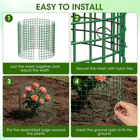 MQHUAYU durable-green design blends into garden while guarding crops