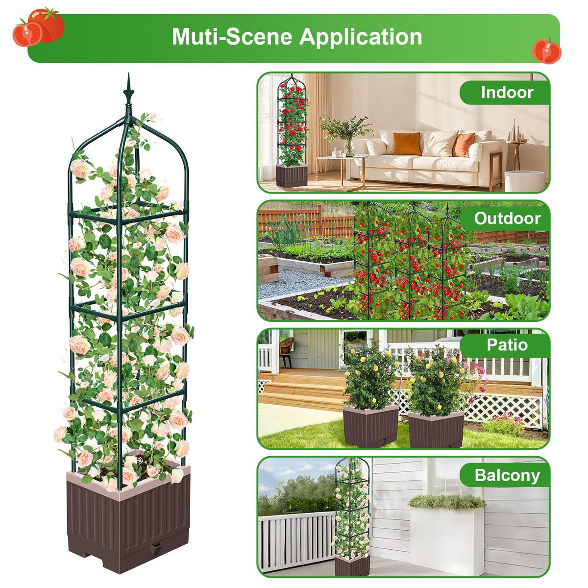 MQHUAYU indoor-outdoor use offers flexible gardening year-round.