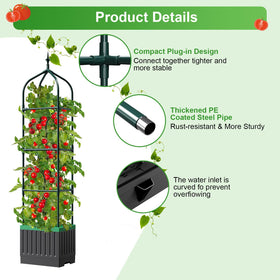 MQHUAYU patio backyard balcony garden in a compact outdoor setup