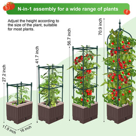 MQHUAYU self-watering reservoir keeps soil consistently moist for healthy root uptake.