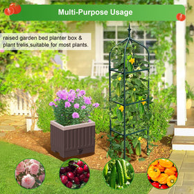MQHUAYU space-saving planter fits balconies and small patios.