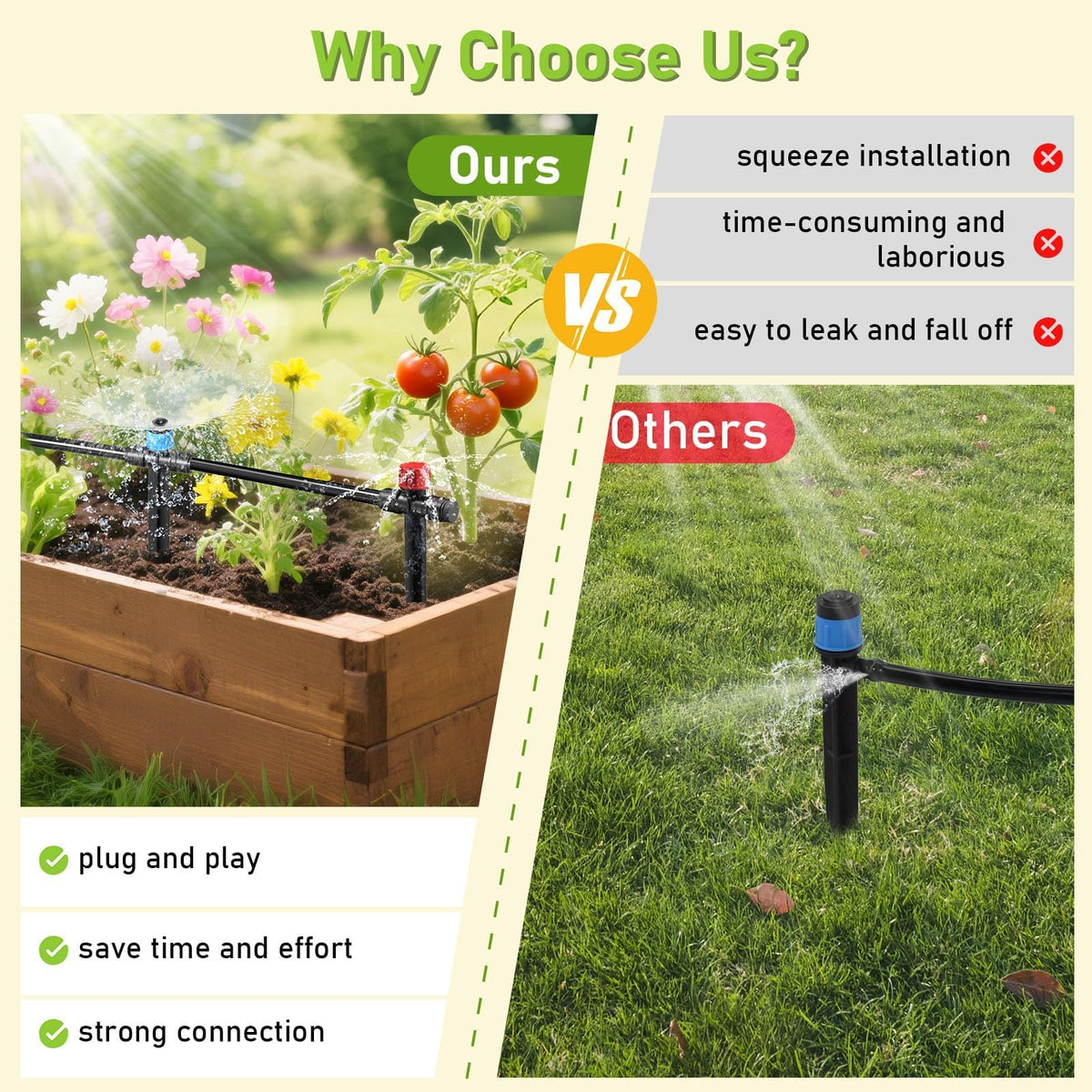 MQHUAYU sun-resistant materials ensure durable irrigation