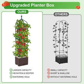 MQHUAYU trellis design guides tomatoes and cucumbers upward.