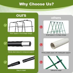 MQHUAYU trellis net supports climbing plants for organized growth.