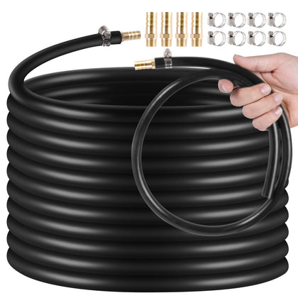 MQIDLFE 3-8 inch self-sinking aeration hose laid out for pond coverage.