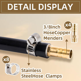 MQIDLFE aeration hose in pond water demonstrates easy installation.