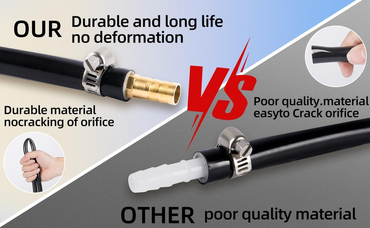 MQIDLFE hose menders four-pack simplifies quick repairs during setup.
