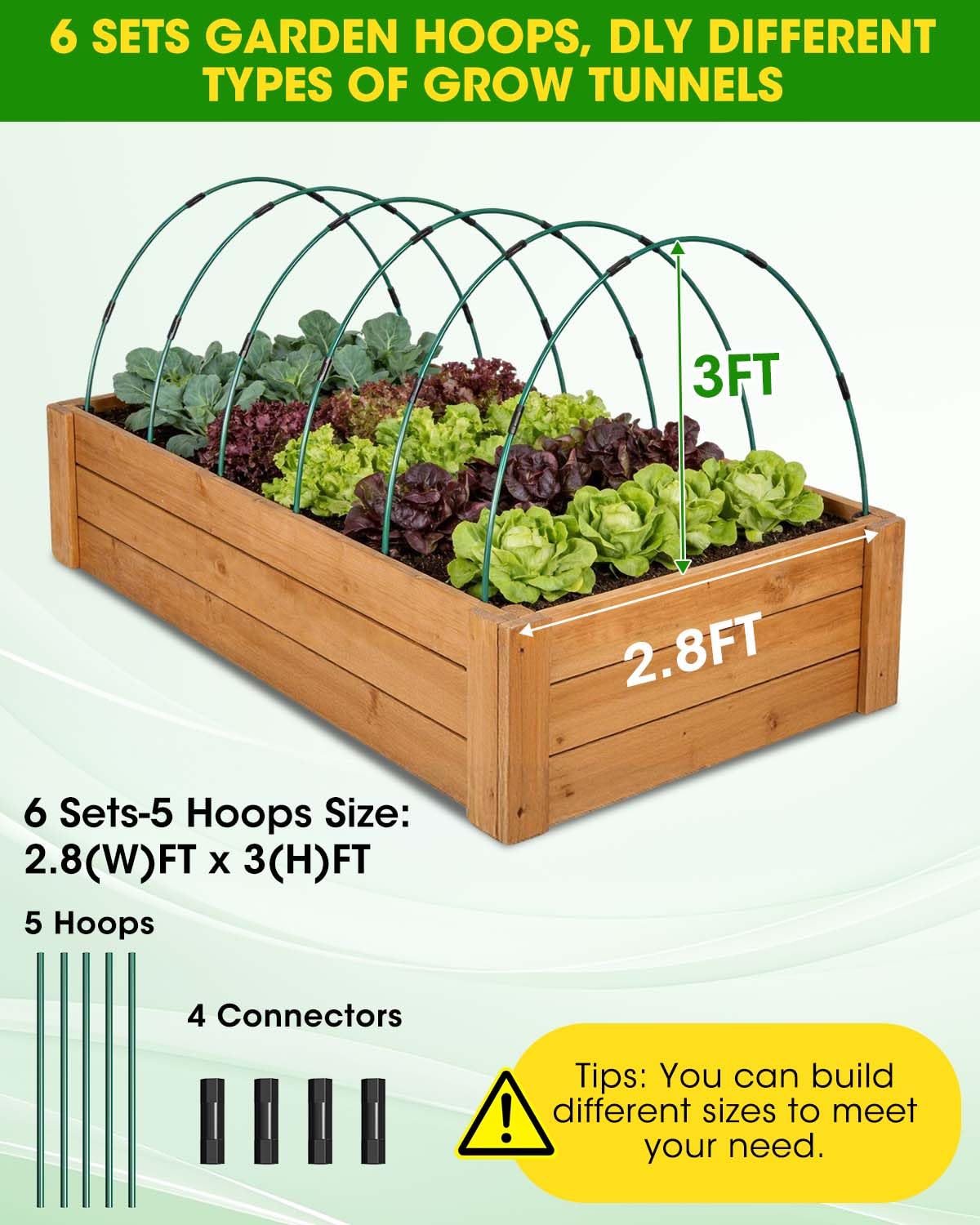 MQJIAZHI 24 connection clips secure arch joints for stable netting.