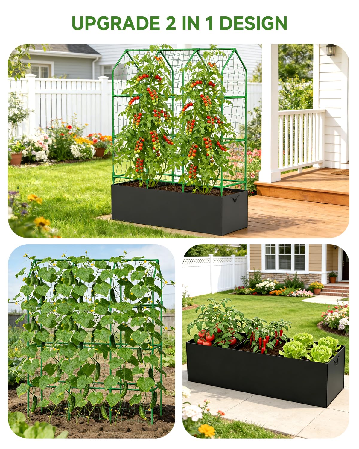 MQJIAZHI A-shape garden trellis stands tall for outdoor climbing plants.