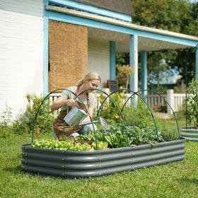 MQJIAZHI anti-corrosion fiberglass supports year-round garden use.