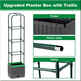 MQJIAZHI climbing plants and flowers on trellis planter design
