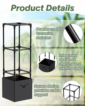MQJIAZHI compact-indoor-trellis enhances small containers while supporting growth.